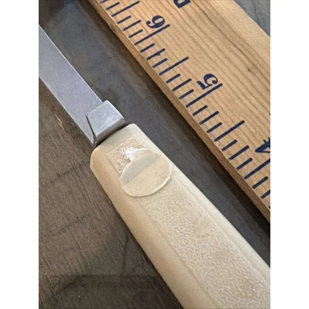 Vintage Ekco Turner Spatula Slotted White Plastic Handle Floral Flowers chromium